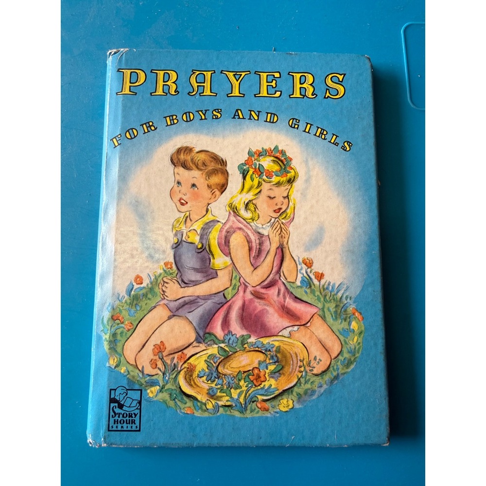 Vintage 1950 Prayers Boys and Girls Story Hour Series‎ Whitman Publishing Book